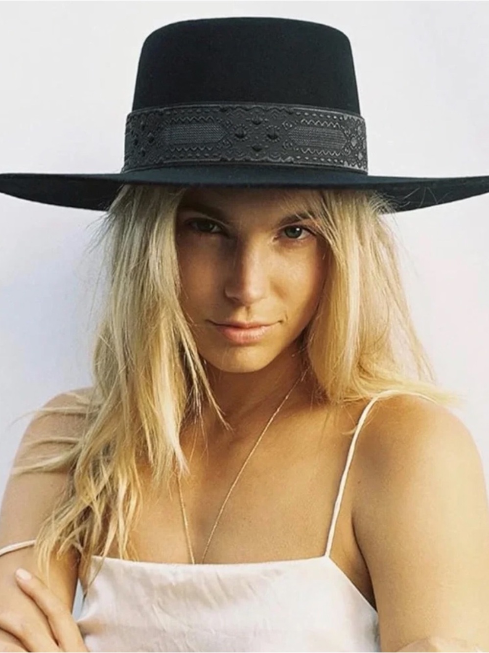Lack Of Color Sierra Boater Wide Brim Hat